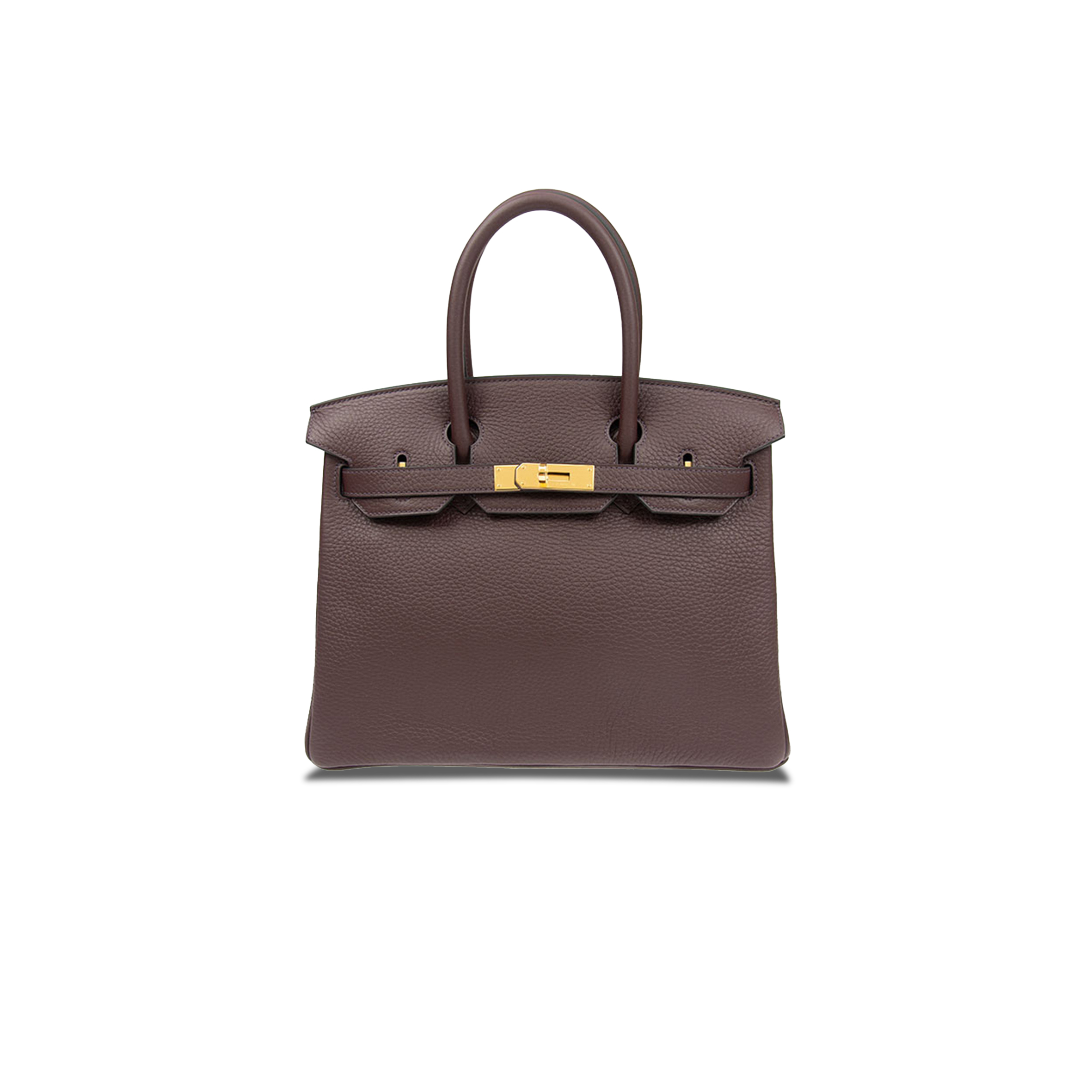 HERMES BIRKIN 25 TOGO LEATHER CERAMIC COLOR HIGH-END LUXURY GOLD BUCKLE HANDBAG BK300GTCGP5297 (25*20*13cm)